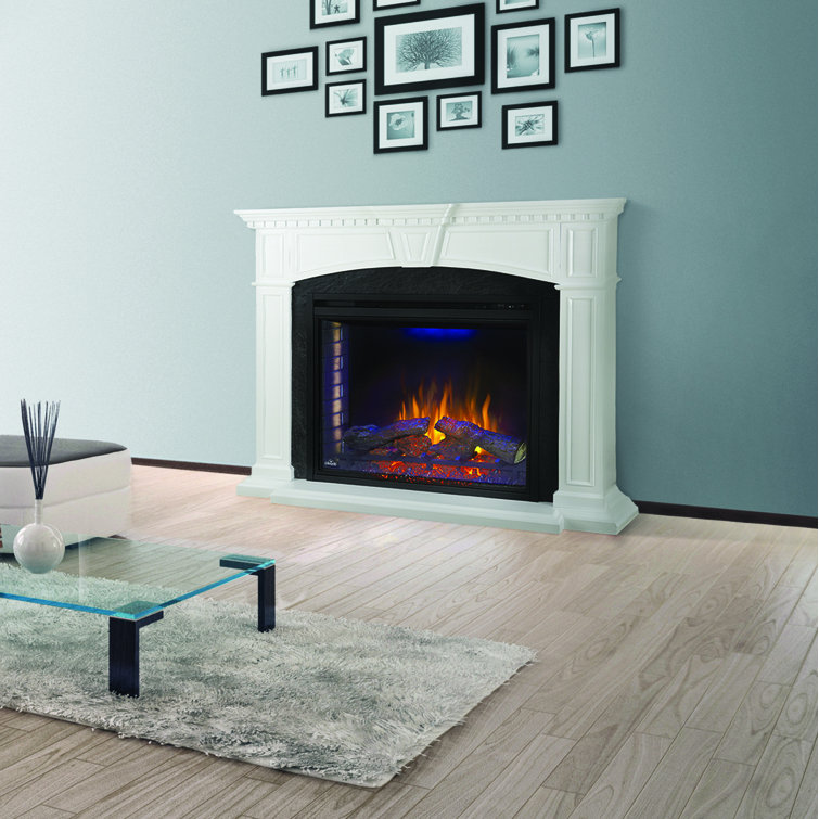 Napoleon Solid Wood TV Stand with Fireplace Included & Reviews